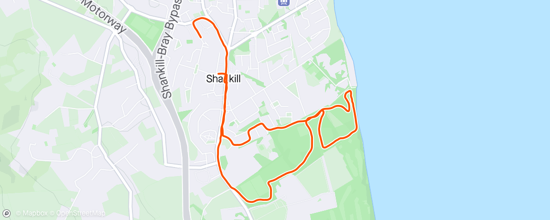 Map of the activity, Lunch time run 🏃‍♀️🏃‍♂️