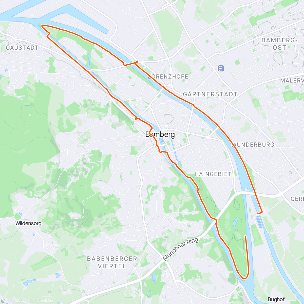 Map of the activity, FFRB Inselrunde