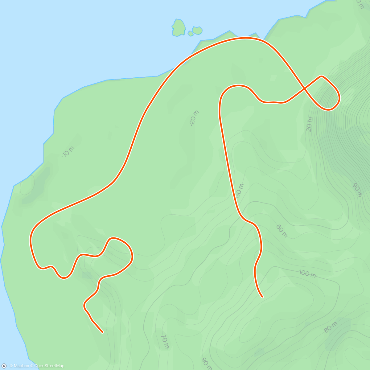 Map of the activity, Zwift - That's Amore in Watopia