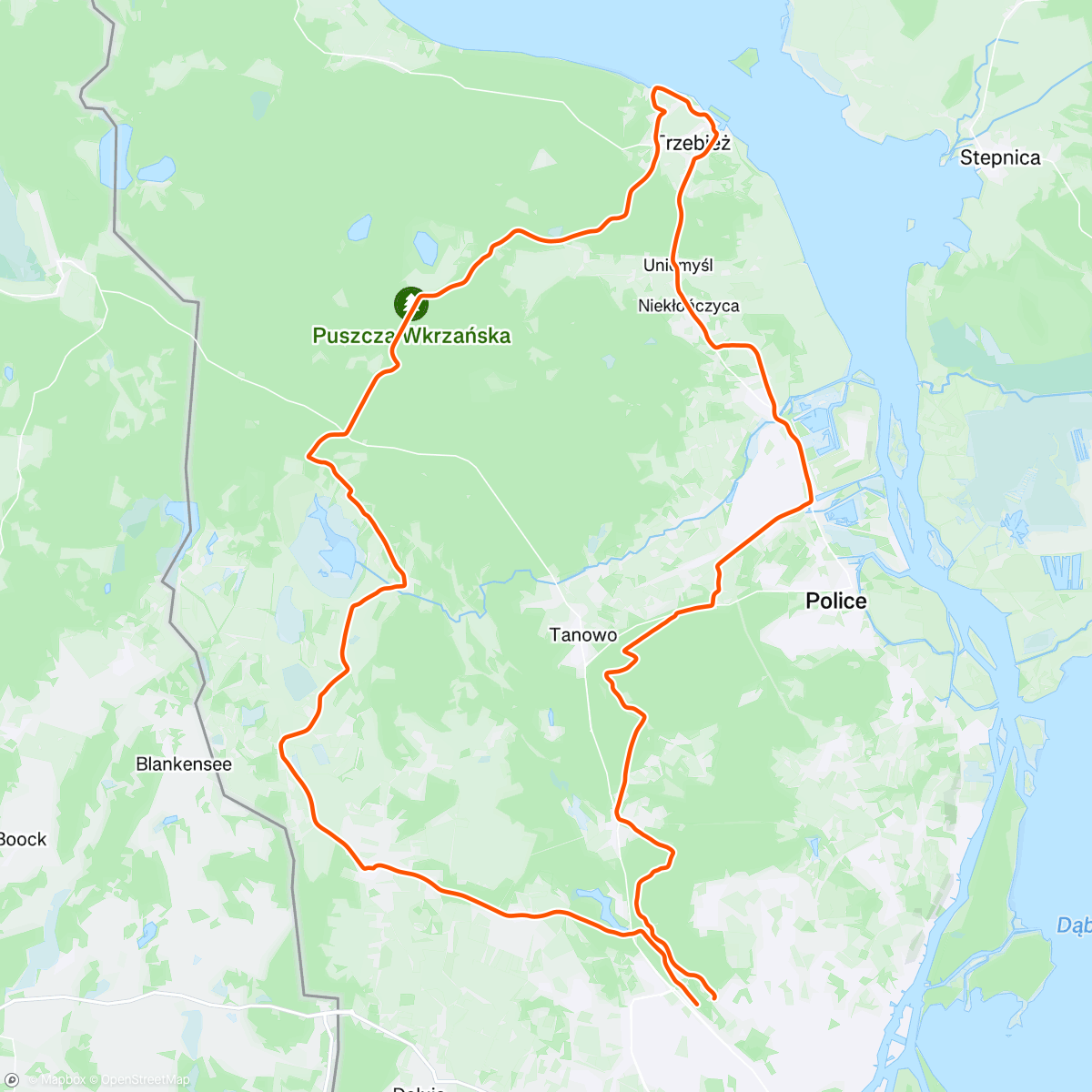 Map of the activity, Afternoon Gravel Ride