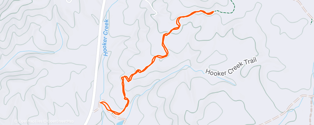 Map of the activity, Afternoon Mountain Bike Ride