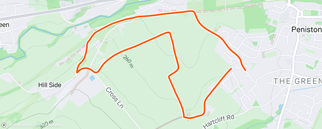 Map of the activity, Morning Run