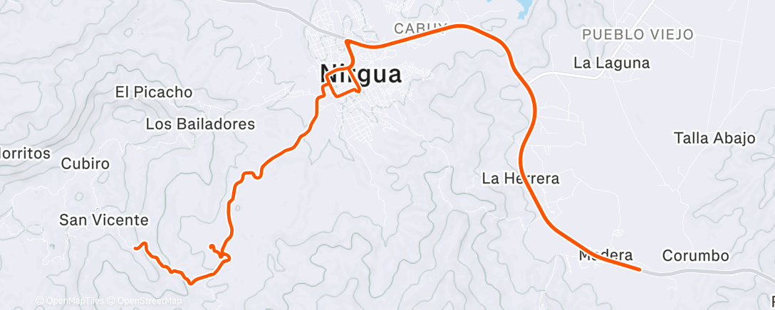 Map of the activity, Morning Ride