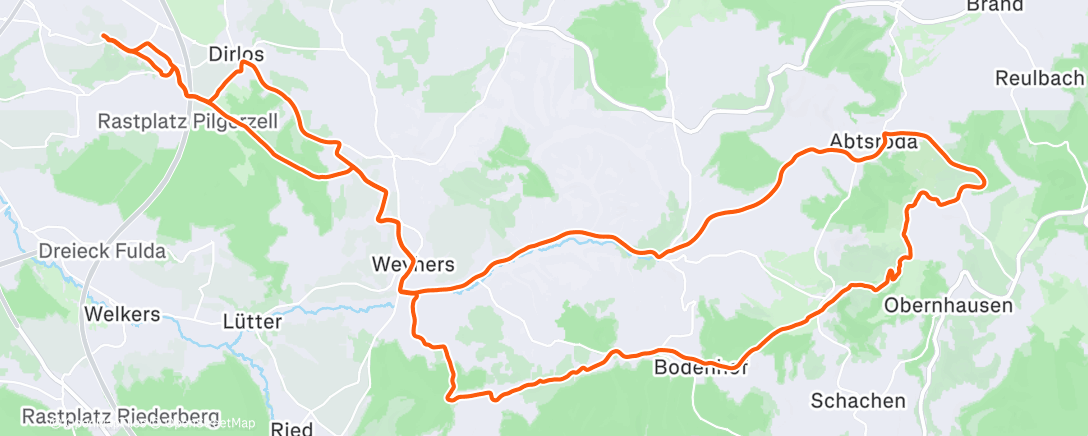 Map of the activity, Wasserkuppe