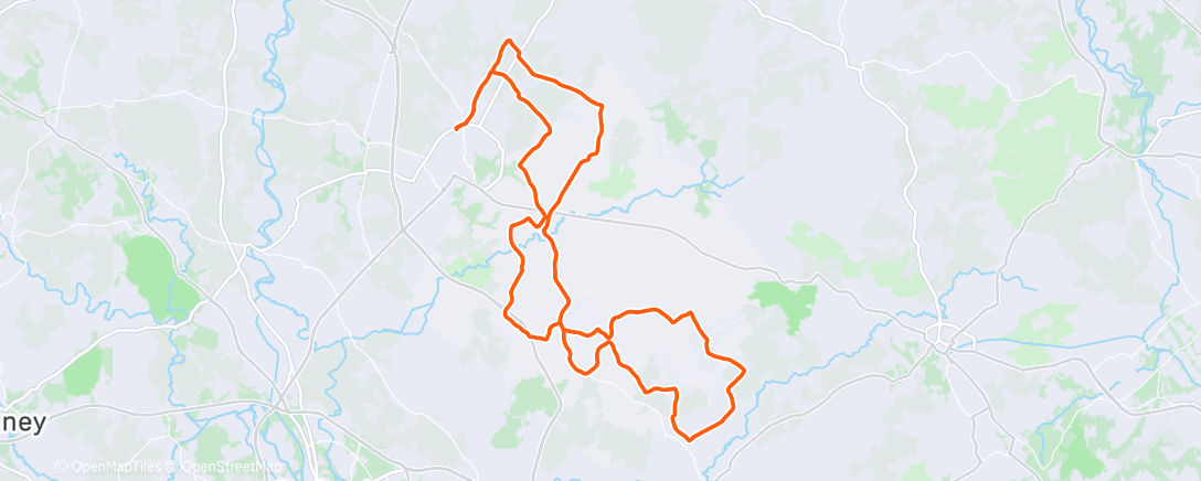 Map of the activity, Morning Ride