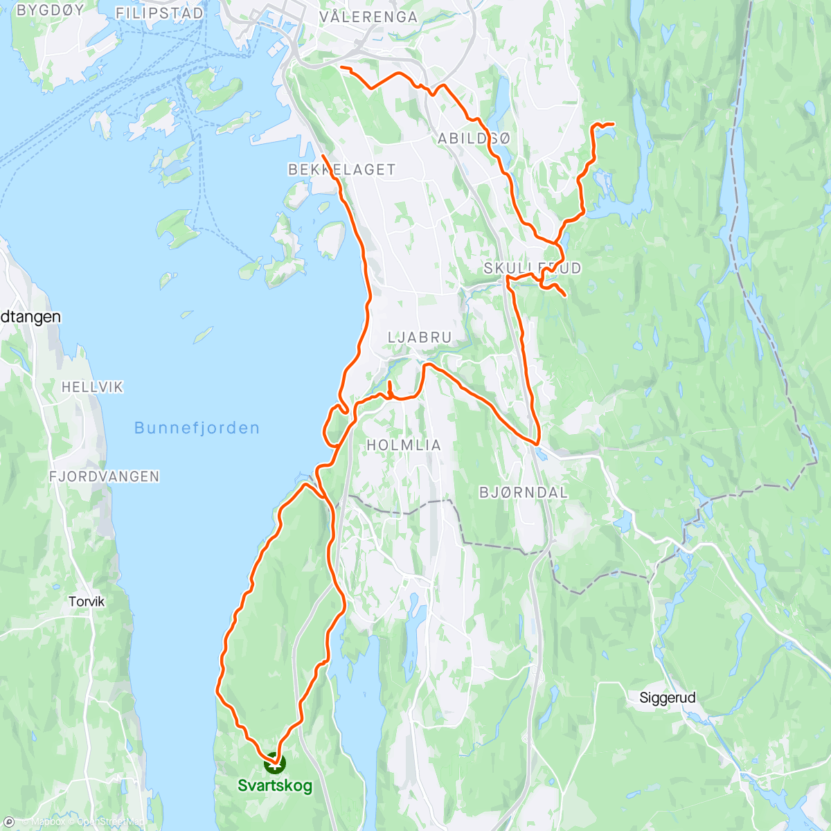 Map of the activity, Påskelok med Lars