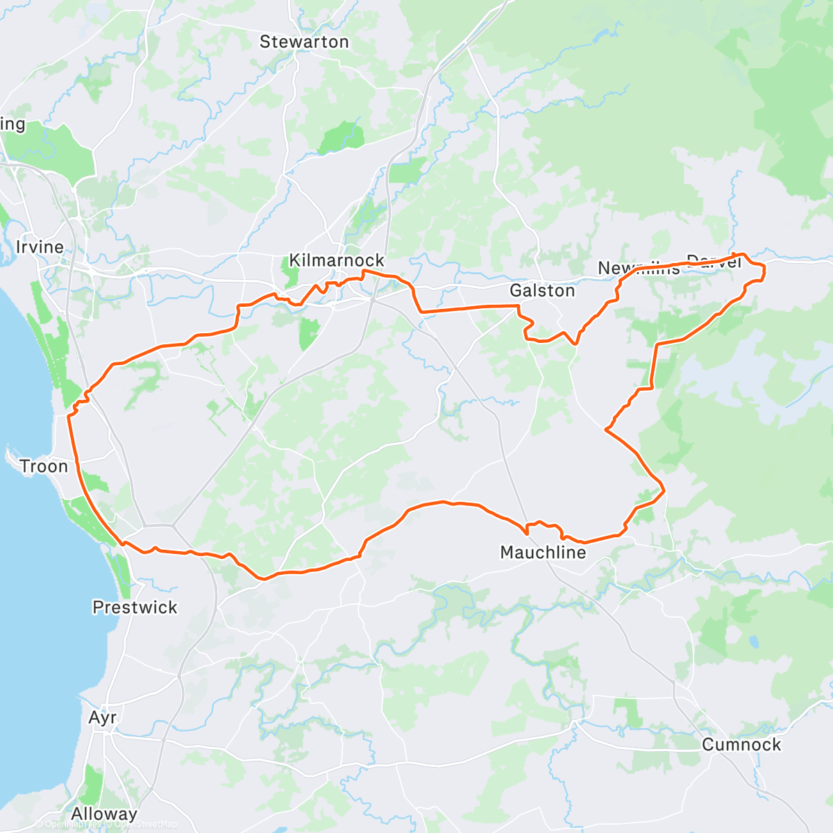 Карта физической активности (Tried Social)