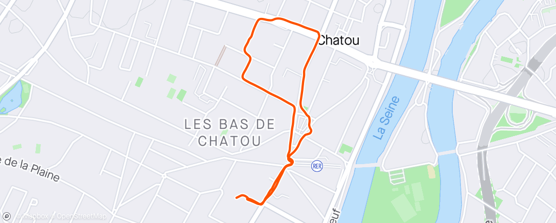 Karte der Aktivität „Marche le midi”