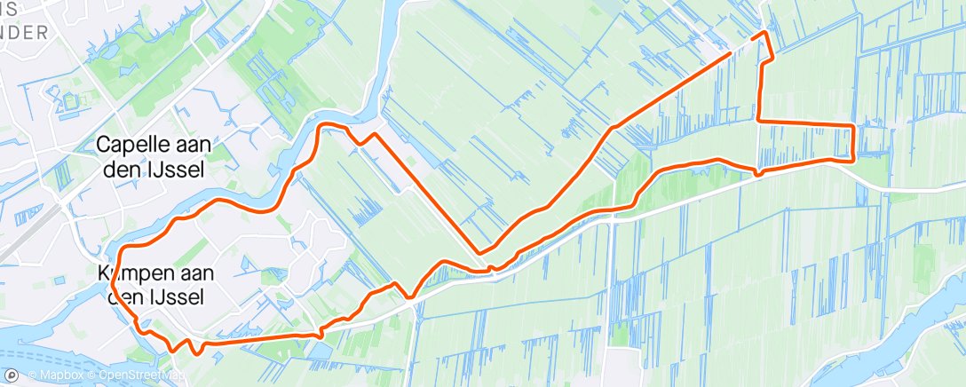 Map of the activity, Terug op de fiets