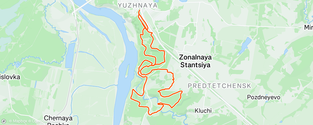 Map of the activity, Дневной велозаезд