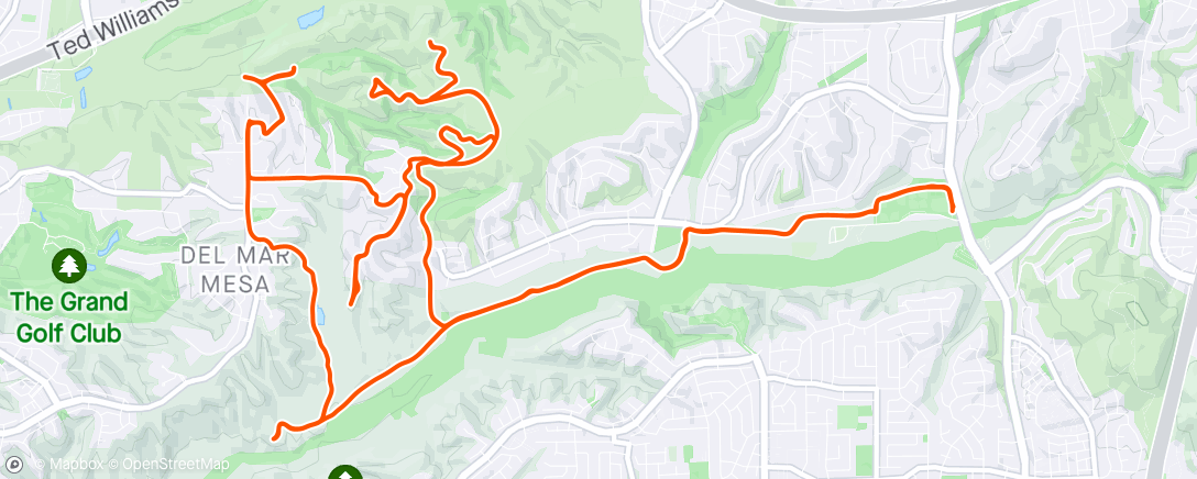 Map of the activity, Mtn Bike Ride