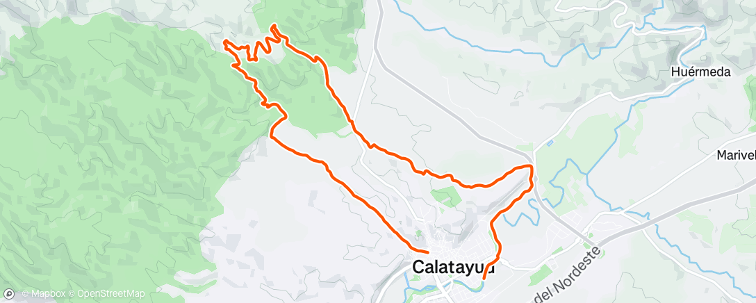 Mapa de la actividad (Bicicleta de montaña matutina)