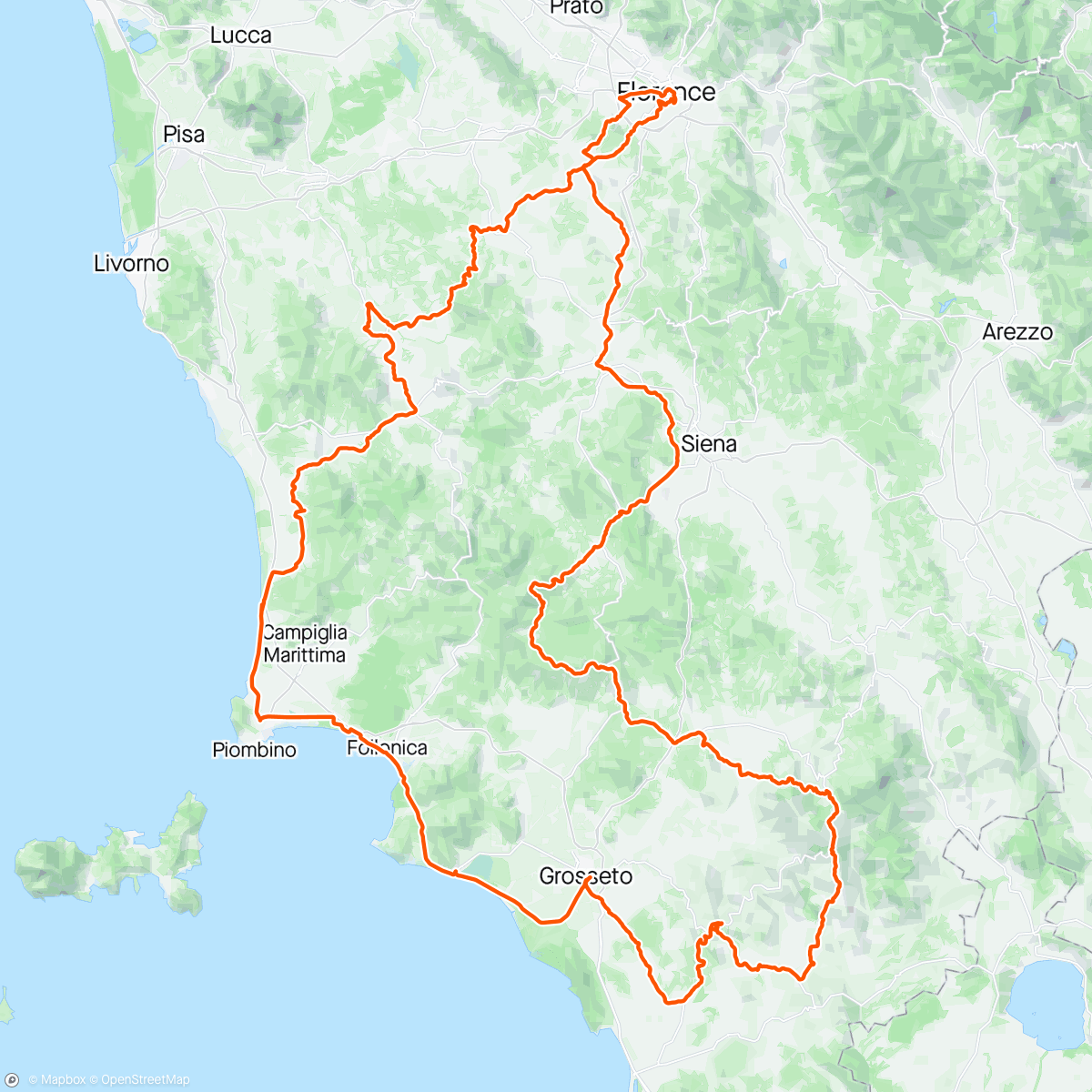 Map of the activity, La mia super Maremma
