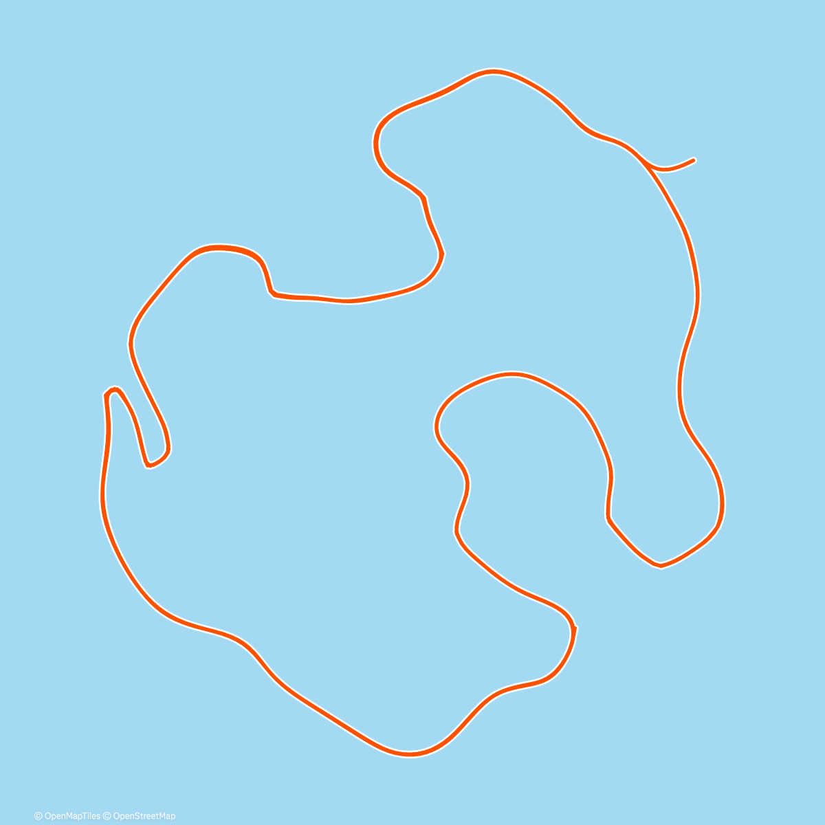 Map of the activity, Zwift - Renewal on Volcano Circuit CCW in Watopia