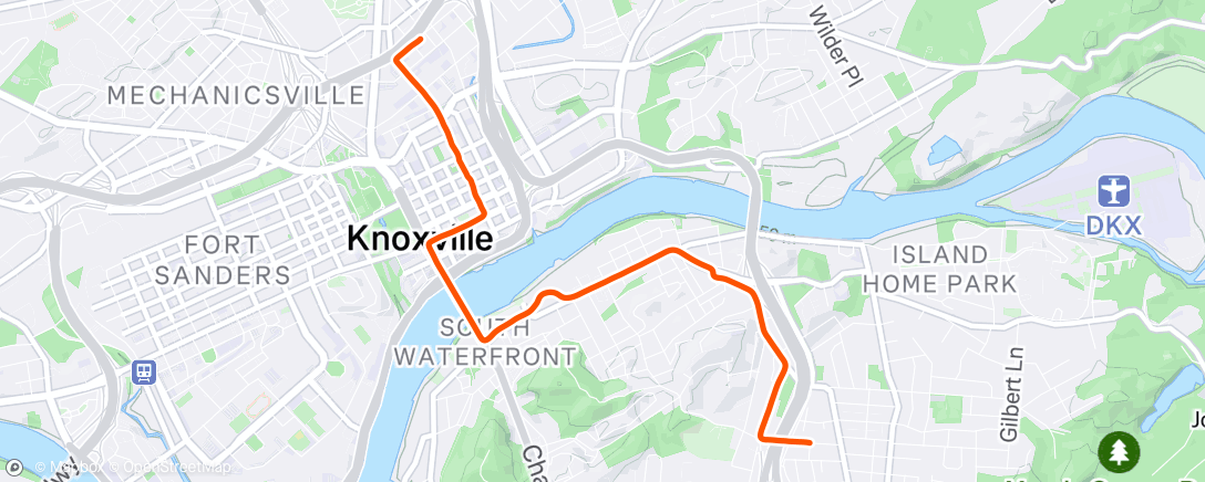 Map of the activity, Morning Ride