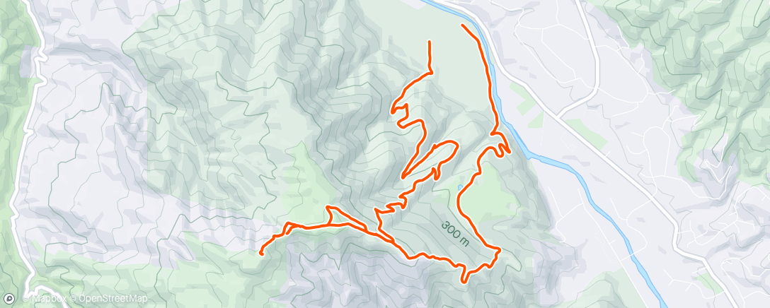 Map of the activity, Penon Peak