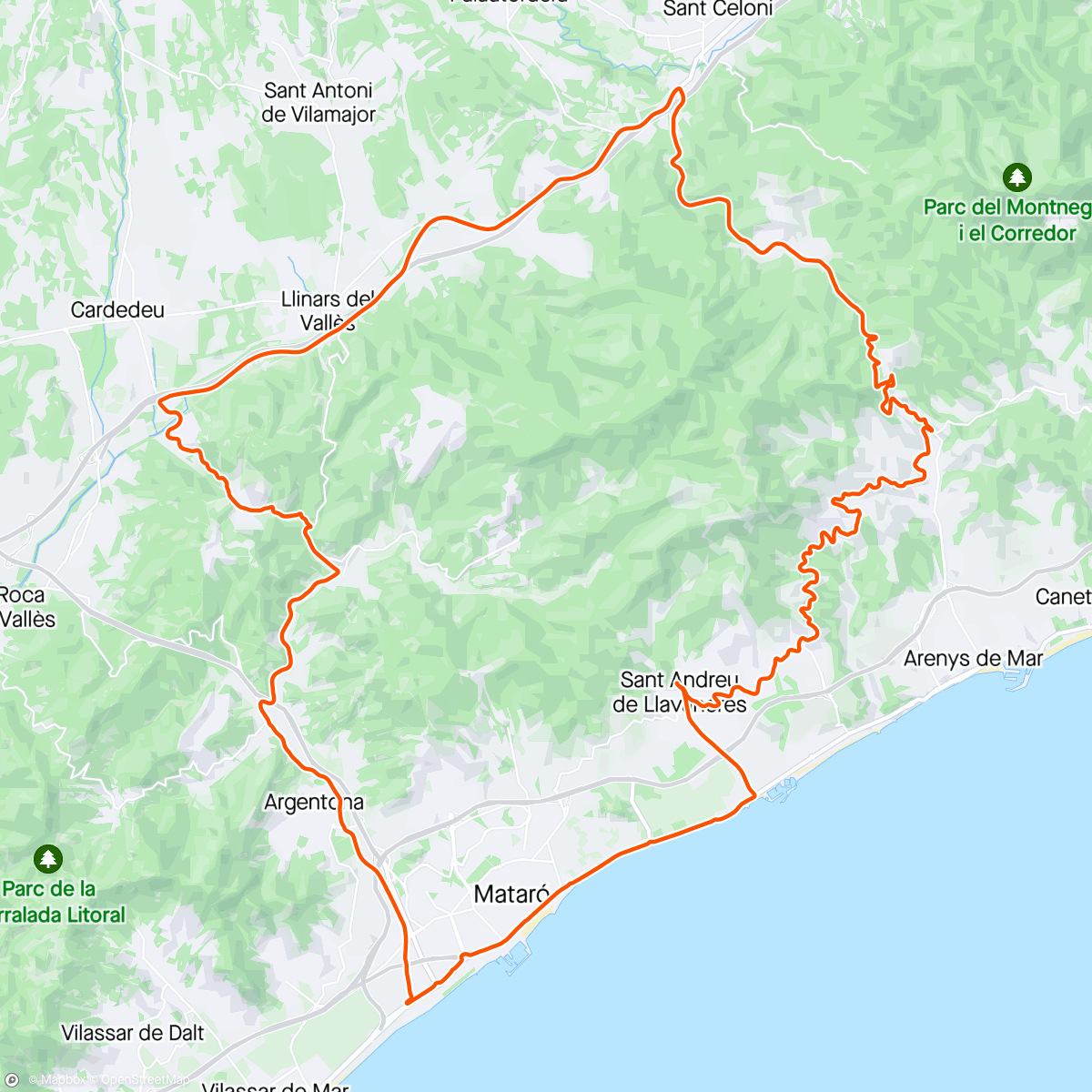 「Campeonato Catalunya M40 St. Andrés Llavaneres」活動的地圖
