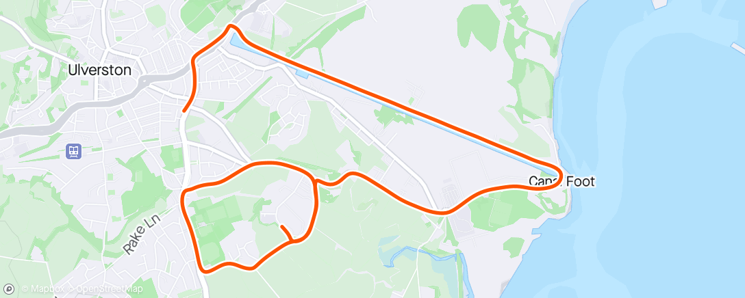 Map of the activity, Morning Run