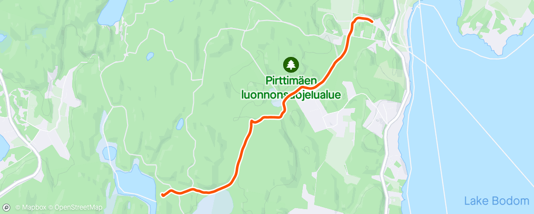 Carte de l'activité Pirttimäki - Sorlampi