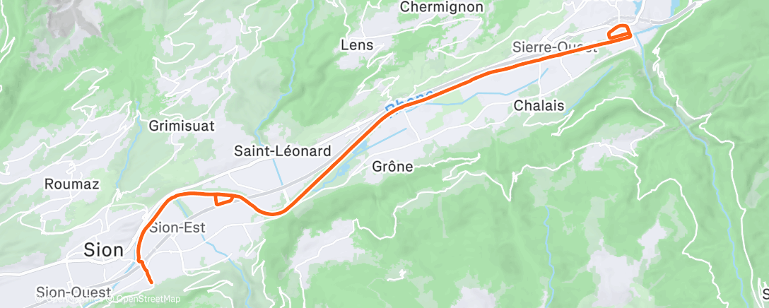 Map of the activity, Sub-3 Challenge Day 7/8 ✅