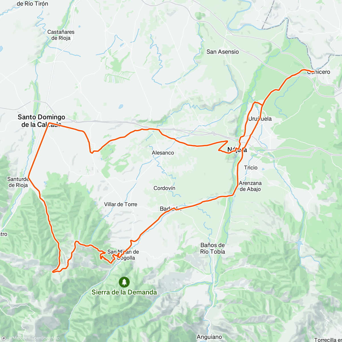 Mappa dell'attività La Fonfria por San Milán y por Pazuengos