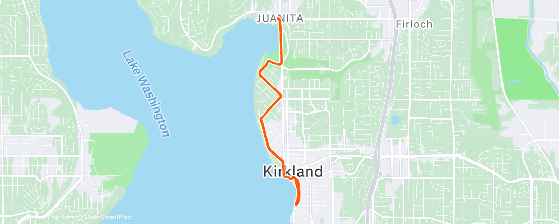 Map of the activity, Lunch Run