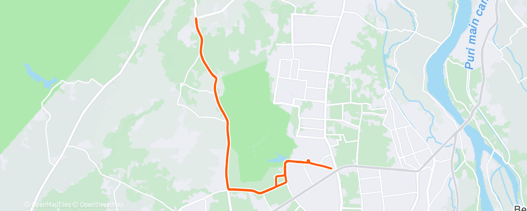 Map of the activity, Morning Ride