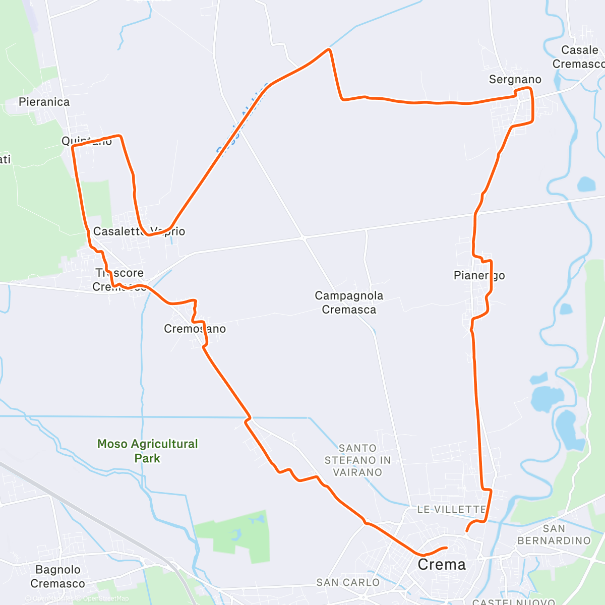 Map of the activity, Sciogligambe