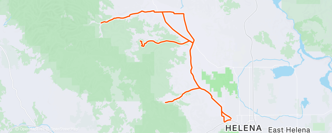 Map of the activity, If I get any KOMs wearing all these layers and running these tires, you Helena folk will need to step it up