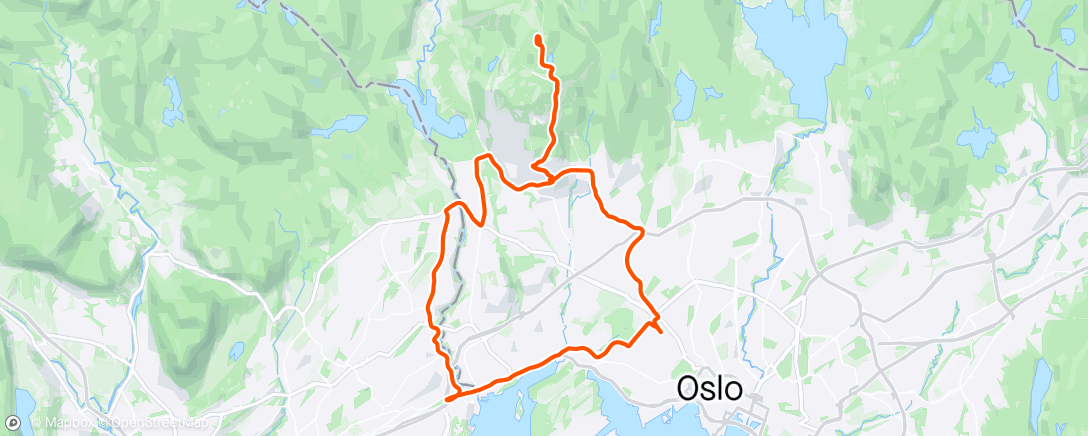 Map of the activity, ☀️Tryvannslunsj og sykkelvask 😎