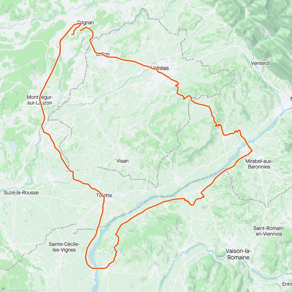 Mappa dell'attività Sortie vélo dans l'après-midi