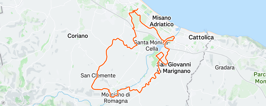 Map of the activity, Contrade di Pianventena, ca' Bacchino, ca' rastelli e ca' Pronti con la De Rosa cx 🟥🟧🟨