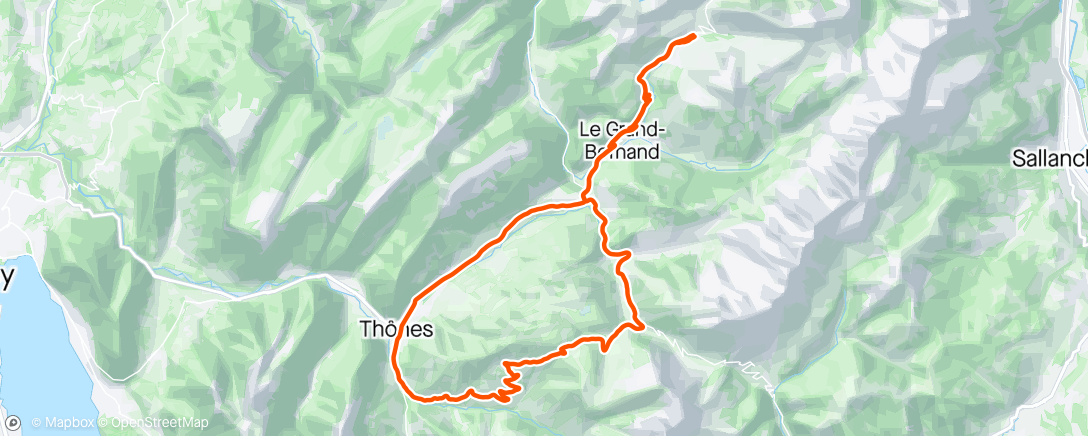 Map of the activity, Croix Fry - Chinaillon avec Anthony🏔️ 🚵