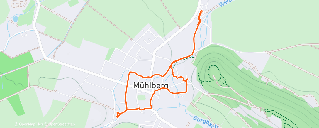 Map of the activity, Mühlberg