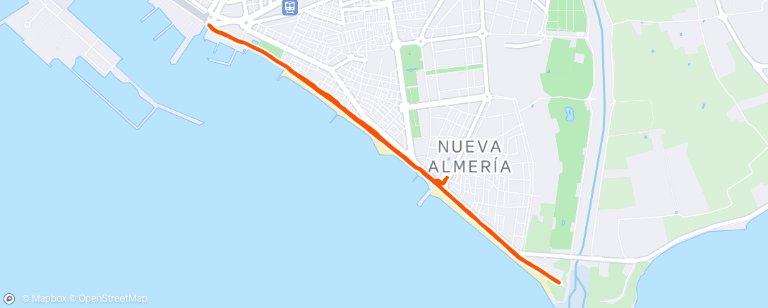 Map of the activity, Morning Run