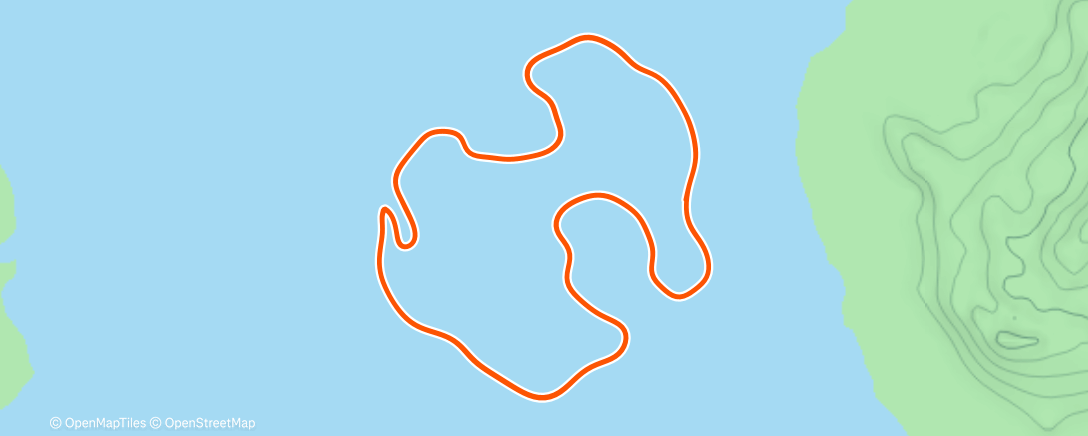 Map of the activity, Zwift - Warm-up in Watopia