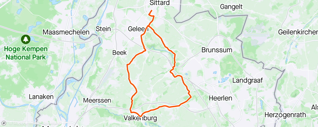 Map of the activity, Last pre race in shittard