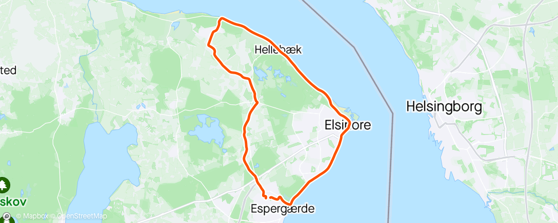 Map of the activity, Helsingørrunden