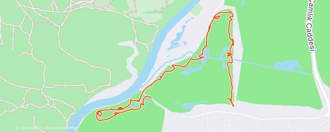 Map of the activity, Lunch Golf
