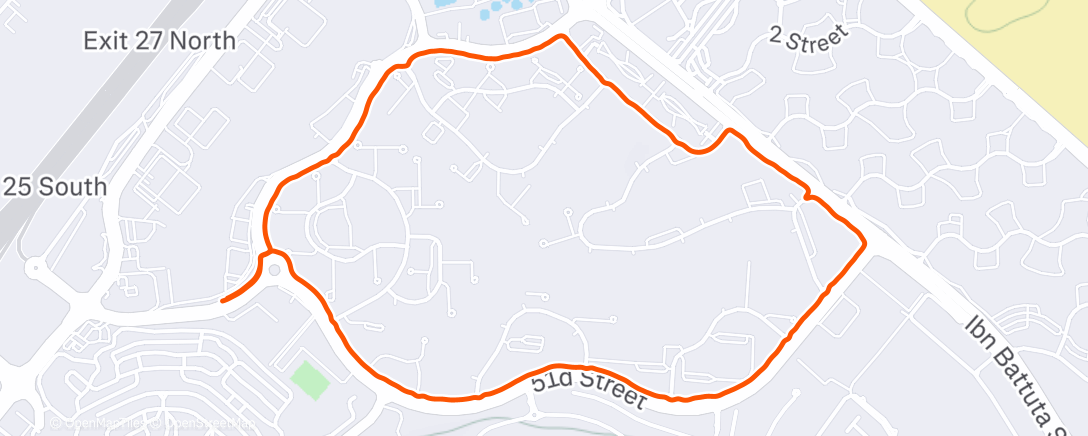 Карта физической активности (Evening Run)