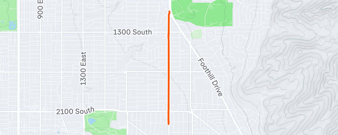 Map of the activity, Real easy jog