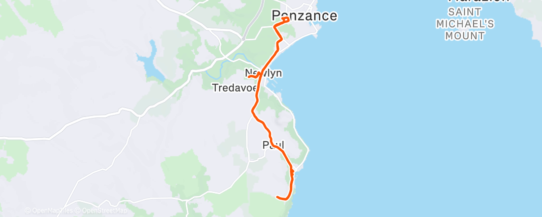 Карта физической активности (Easy hills)