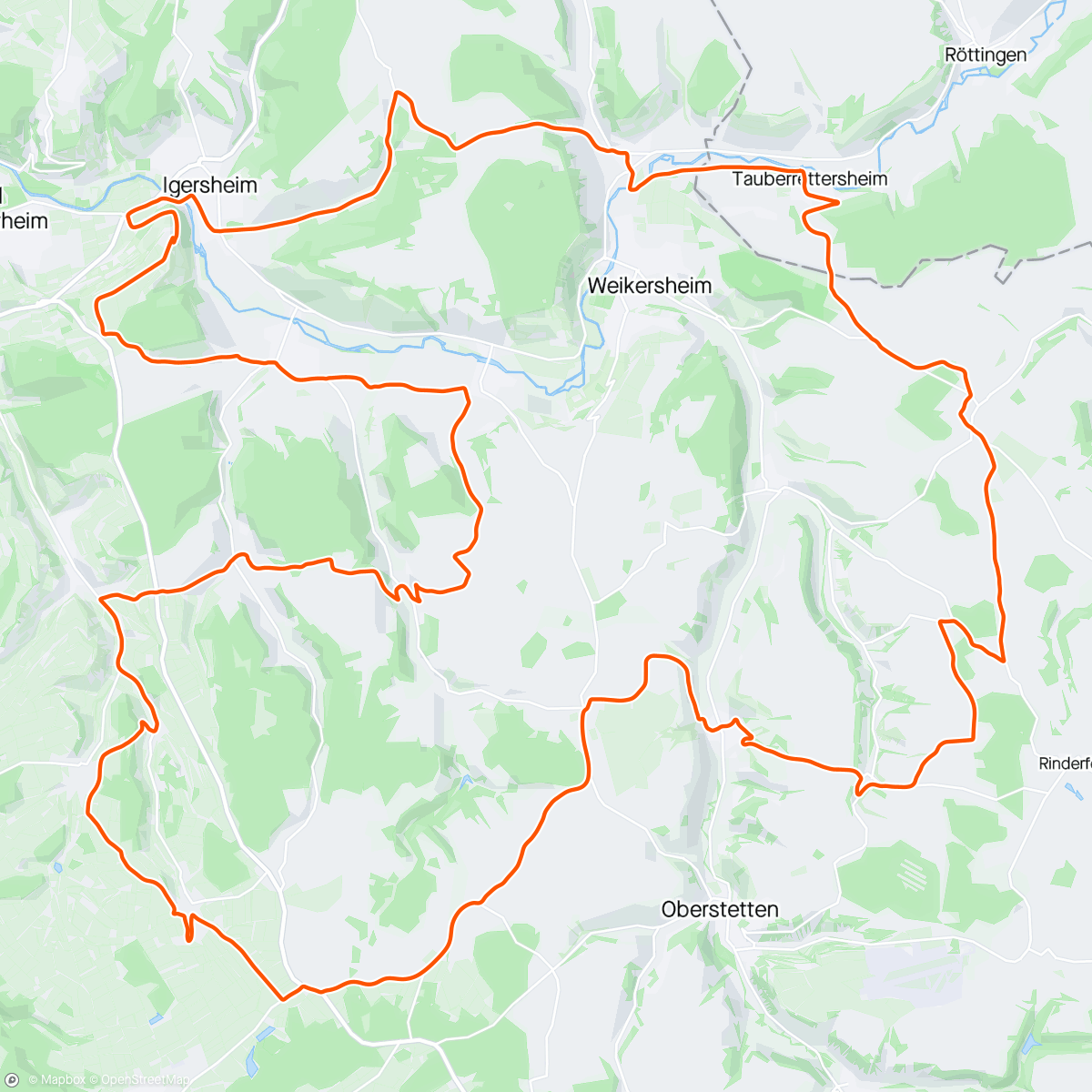 Map of the activity, Roter Berg & Roggenberg