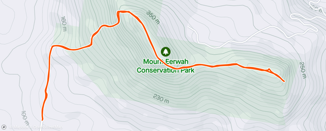 Mapa da atividade, Mt Eerwah