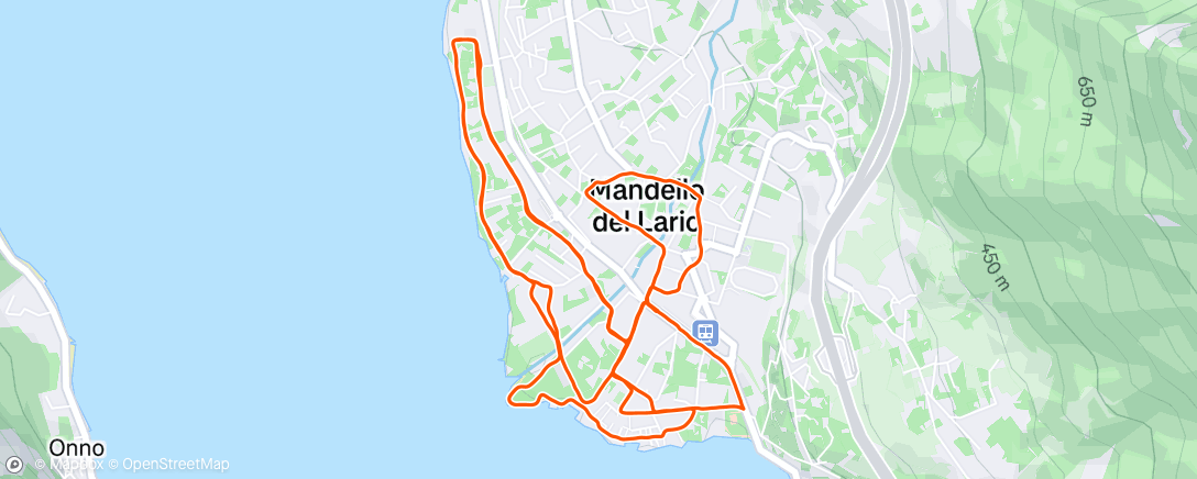 Map of the activity, Mandello sightseeing