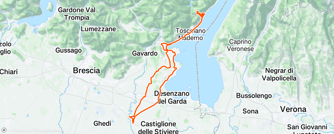 Map of the activity, Morning Ride