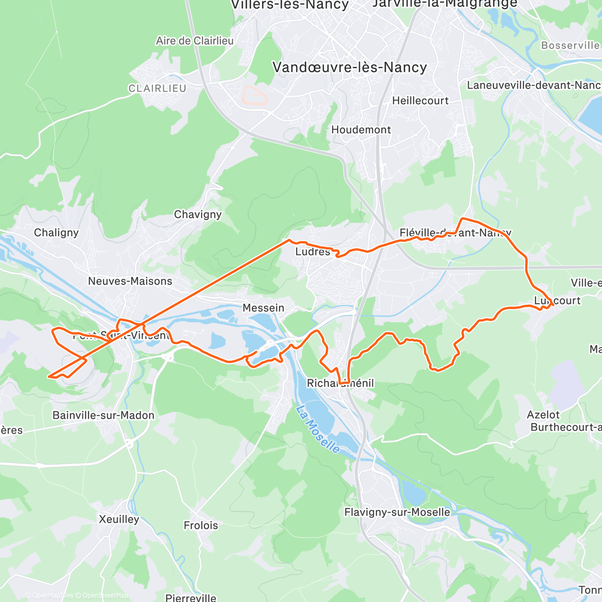 Mapa de la actividad (Sortie VTT dans l'après-midi)