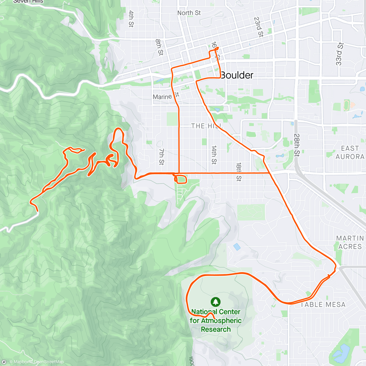 Map of the activity, Strava Denver, Friday Lookout! 🏔️