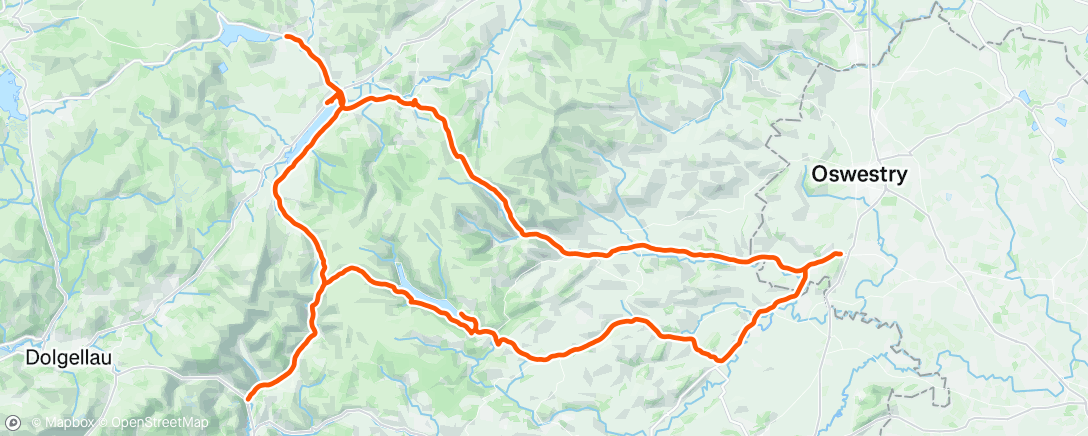 Map of the activity, Lunch Ride