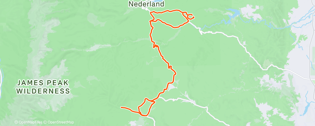 Карта физической активности (Afternoon Ride)